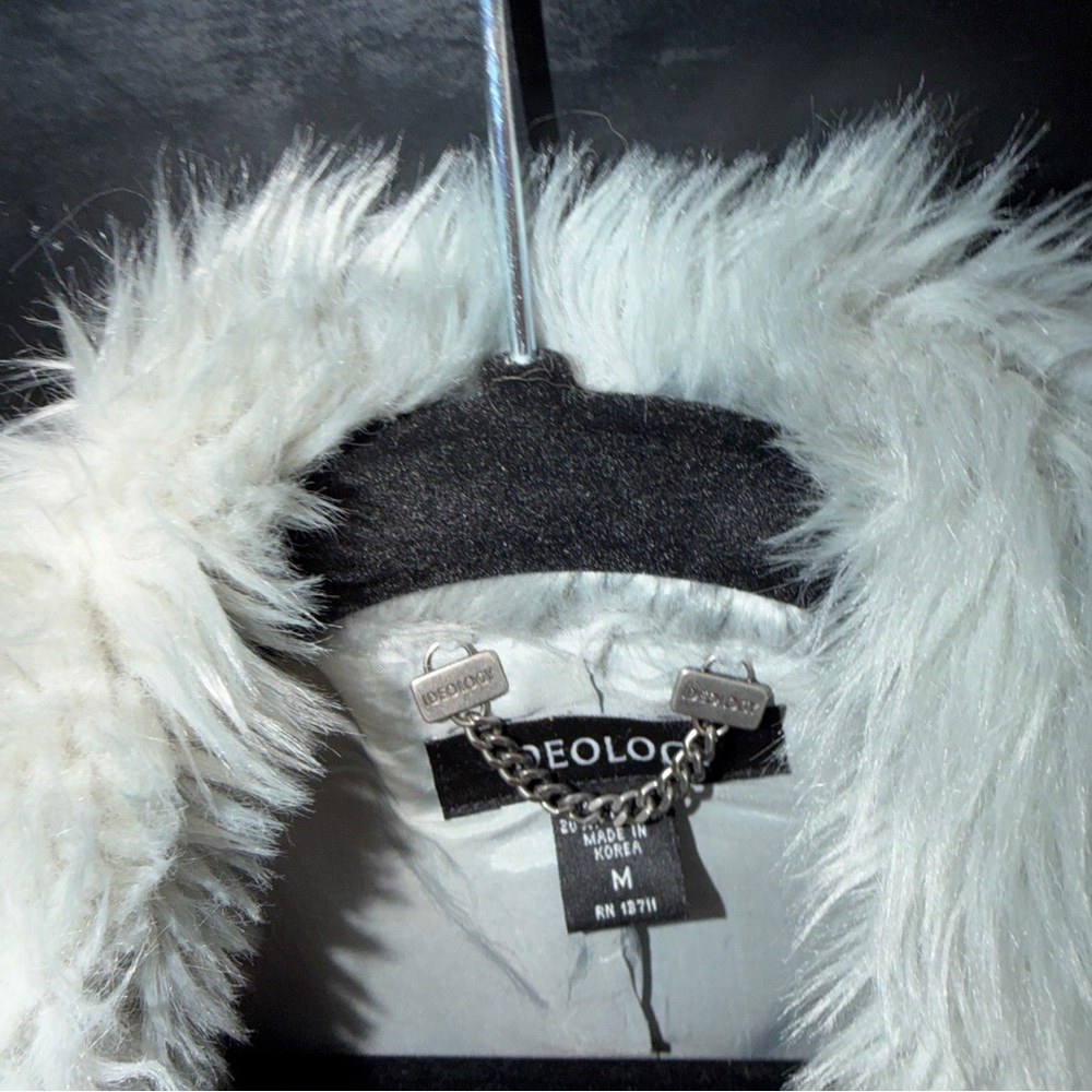 Ideology Light Gray Teddy Jacket - image 3